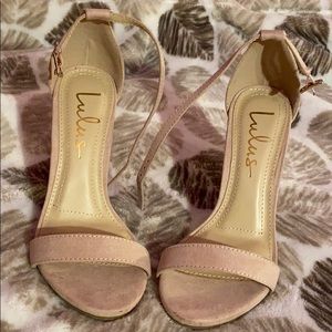 Pink / blush lulus strappy sandals